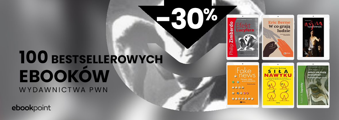 Grafika promocji - 100 bestsellerowych ebooków Wydawnictwa PWN! / -30%